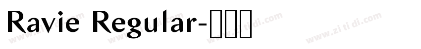 Ravie Regular字体转换